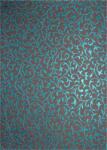  Hârtie decorativă metalizată pietra - dantelă turcoaz 56x76cm