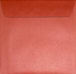  Plicuri perlă decorativă metalizată pătrate K4 17x17 HK Sirio Red Fever roșu 125g