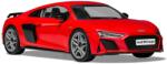 Hornby Airfix J6049 Quickbuild Audi R8 Coupe autó makett készlet (J6049)