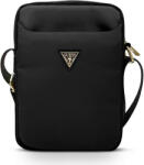 GUESS GUTB10NTMLBK 10" Nylon Triangle Logo, táska, fekete