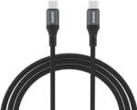 Dudao L3CC USB-C - USB-C 60W, 2m, fonott, kábel, fekete
