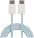 Maxlife MXUC-06 USB-C-USB-C, 1m, 20W, nylon, kábel, kék
