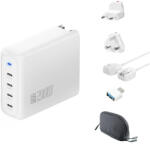 4smarts GaN Flex Pro Travel 200 W 4 USB-C, hálózati töltő, fehér