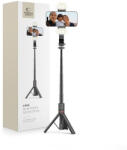Tech-Protect L05S Bluetooth szelfibot LED lámpával, szelfibot, fekete