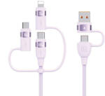 USAMS U85 6 az 1-ben, 2m, 100W, PD Fast Charge, kábel, lila