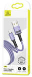 USAMS U52microUSB 2A Fast Charge, 1m, kábel, lila