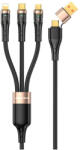Awei USB-C - Lightning - Micro USB, 3in1, kábel, fekete