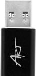 ART C12 OTG USB 3.0 - USB C, adapter, fekete