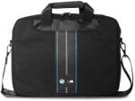 BMW BMCB15COMPVSKL 16" fekete Nylon Blue Stripe, laptop táska