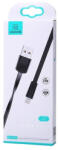 USAMS U2 SJ199IP01 lapos Lightning, 1, 2m, iPhone 5/6/7/8/X, kábel, fekete