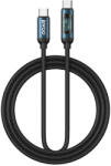 BWOO 60W, fonott USB-C - USB-C, 1m, kábel