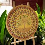 Ezera Tablou Mandala Copacul Vietii Femeie Auriu, 60 cm (TMAURIU)