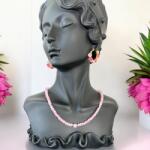 Ezera Colier choker elegant Anita din cristale de Jad Roz si accesorii din argint 925 (CCKAN925)