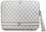 DKNY Sleeve DKCS16PVSHLE 16" Checkered Pattern Printed Stripes, laptop táska, bézs