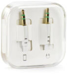 AUX Jack 3, 5mm (male) Jack 3, 5mm (male) BOX, 1m, kábel, fehér