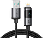 JOYROOM S-A16 Pro Prism Series, 3A, USB-A/Lightning Display, 1, 2m, kábel, fekete