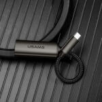 USAMS Adapter U22 USB-C HDMI 4K HD 15cm, adapter, fekete