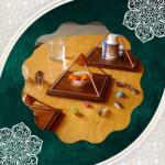 Ezera Piramida Meru cupru realizata manual cu diagrama sacra Sri Yantra activata, pentru incarcare, energizare, Feng Shui, Meditatie (PCUPRU-1758) Obiect de decorat