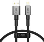 Tech-Protect UltraBoost DNA USB-A / Lightning 12W / 2.4A, 25 cm, kábel, szürke