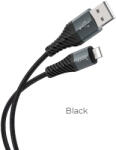 hoco. USB - Lightning 2.4A, X38, 1m, kábel, fekete