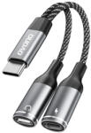 Dudao L13C+ 2Az 1-ben USB-C, adapter, szürke