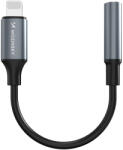 Wozinsky WALJ-01 Lightning 3, 5mm mini jack, adapter, fekete