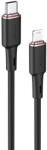 ACEFAST Type C - Lightning 8-pin MFi, 3A, PD30W C2-01 silicone, 1, 2m, kábel, fekete