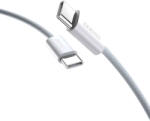 Dudao L6C USB-C - USB-C PD, 30W, 2m, kábel, világoskék