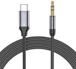 Tech-Protect UltraBoost audio USB-C / 3, 5mm mini jack, 1m, kábel, fekete