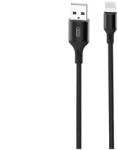 XO NB143 USB - Lightning, 2m, 2.4A, kábel, fekete