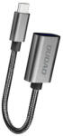 Dudao L15T OTG USB-C - USB-A, adapter, szürke