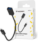 Wozinsky WOTGY1S USB-C 3.0 USB-A 3.0 OTG, adapter, fekete