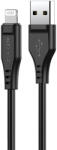 ACEFAST MFI USB - Lightning, 1, 2m, 2.4A, kábel, fekete