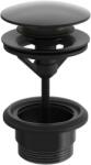 Hansa - Ventil scurgere lavoar Push-Open, negru mat 0764010033 (0764010033)
