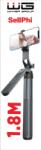 WINNER GROUP-WG WG - Stick selfie WG 7, Stick selfie + trepied + suport telescopic GoPro, bluetooth, negru (11656)