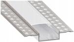 SmartLED Profil încastrat pentru bandă LED, 1 m, argintiu/alb (SD0106)