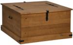 vidaXL tömör fenyőfa HALDEN tárolószekrény 91x91x47 cm 4018405 (4018405)