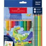 Faber-Castell 24 db-os színes ceruza/matrica készlet, Faber-Castell, Color Grip 2001, Unicorn Edition, többszínű (201546)