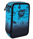 COOLPACK - Jumper 3 felszerelt 3 emeletes tolltartó - Football Gradient Blue (F067008) (F067008)