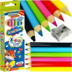 Bambino színes ceruzák, 6 színű készlet, 10mm vastag, 15cm hosszú, temperával, tarka