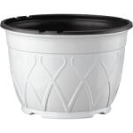 Desch Plantpak Desch Hanging basket függőcserép, 19cm (2, 4ltr) - fehér / szürke (190535320251)