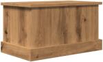 vidaXL kézműves tölgy színű szerelt fa tárolódoboz 30 x 50 x 28 cm 857160 (857160)