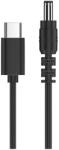 Gigapack töltőkábel 5.5x2.1mm DC - Type-C 12V/1A 150cm fekete GP-46871 (GP-46871)