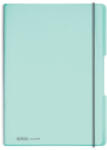 Herlitz Caiet my. book flex a4 2x40f 80g/mp dictando+patratele turcoaz transparent logo alb (9478250)