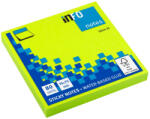Info Notes Notes adeziv 75 x 75 mm 80 file briliant Info Notes VERDE - Set 12 (2839)