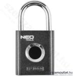 NEO TOOLS Okoslakat, ujjlenyomat érzékelős, USB-C, 66x35x14, 5mm, 3, 7V (85-000) (85-000)