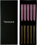 Ecocare Box Gold-Pink fém sushi pálcikák 10 db