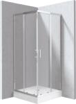 Deante Funkia Evo cabină cu cădiță 90x90 cm pătrat crom luciu/sticlă transparentă KYCZ0099P (KYCZ0099P)