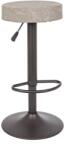 Bizzotto БАР СТОЛ piper 35x35x64-85 СВЕТЛО СИВ (0733338)
