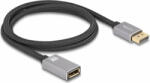 Delock Cablu prelungitor Displayport 8K60Hz/4K240Hz T-M 1m Negru/Argintiu Delock 81079 (81079)